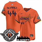 Men's Houston Astros #44 Yordan Alvarez Orange 2025 City Connect Limited Stitched Jersey Dzhi,baseball caps,new era cap wholesale,wholesale hats